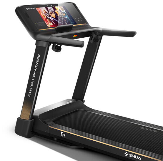 舒华 跑步机家用 智能微信互联E9 可折叠静音室内健身器材 SH-T5100TI素墨黑【大屏版】